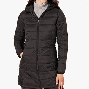 Amazon Essentials Womens Lightweight Water-Resistant Packable Hooded Puffer Coat